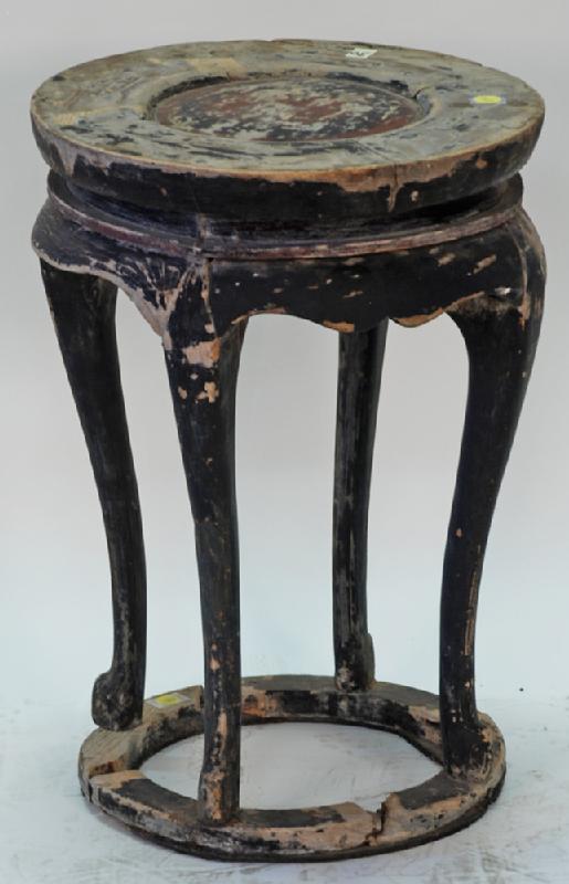 Antique Chinese Round Flower Stand