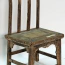 Antique Chinese Pencil Back Chairs, Small