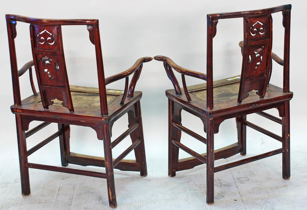 Pair of Antique Chinese Official's Chairs