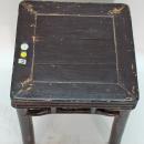 Antique Chinese Square Brown Lacquer Table