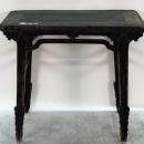 Antique Chinese Black Lacquer Wine Table with Drip Edge