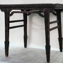 Antique Chinese Black Lacquer Wine Table with Drip Edge
