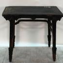 Antique Chinese Black Lacquer Wine Table with Drip Edge