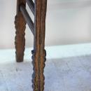 Antique Chinese Sword Leg Side Table with Stretchers