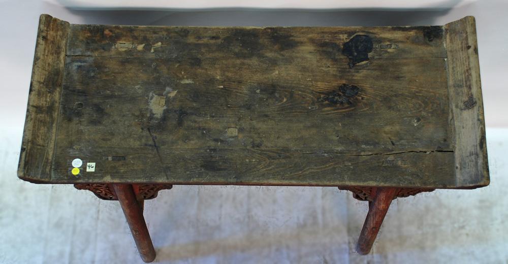 Antique Chinese Small Altar Table with Everted Flanges