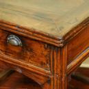 Early Qing Dynasty Antique Chinese Game Table Square Top, 2-Drawers