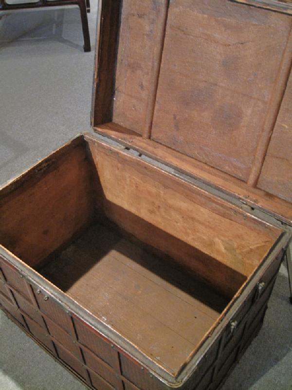 Antique Bamboo Trunk in Original Condition