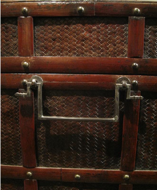 Antique Bamboo Trunk in Original Condition