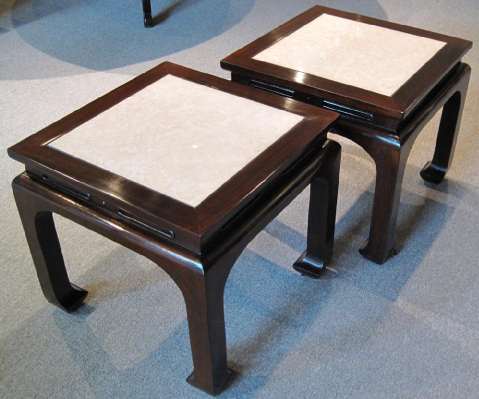 Pair of Ming Style Rosewood Tables