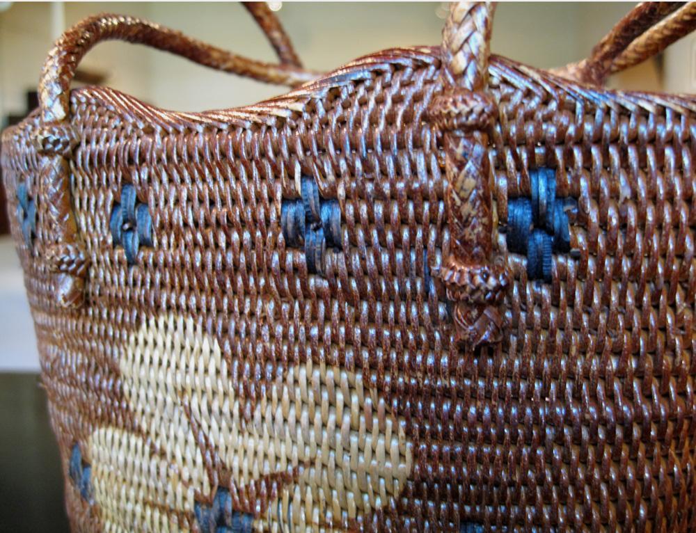 Small Floral Bali Basket