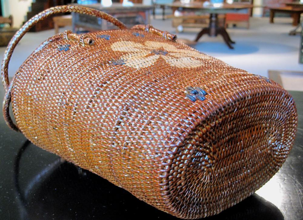 Small Floral Bali Basket