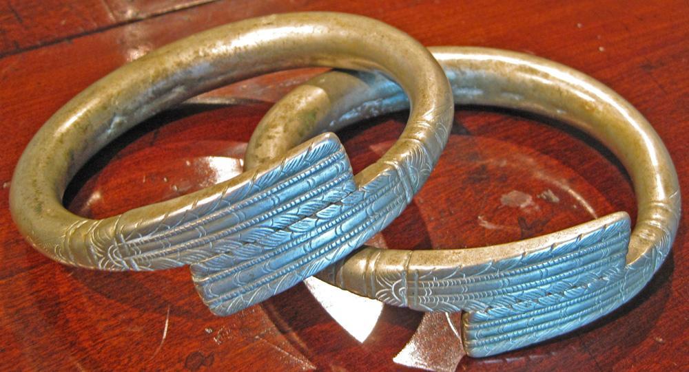 Pair of Hmong-Mien Ceremonial Bangles