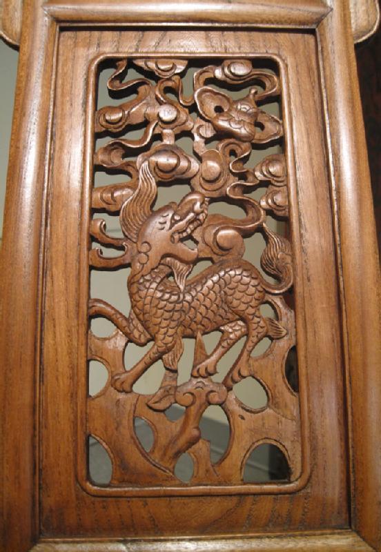 Chinese Horseshoe-Back Folding Arm Chair