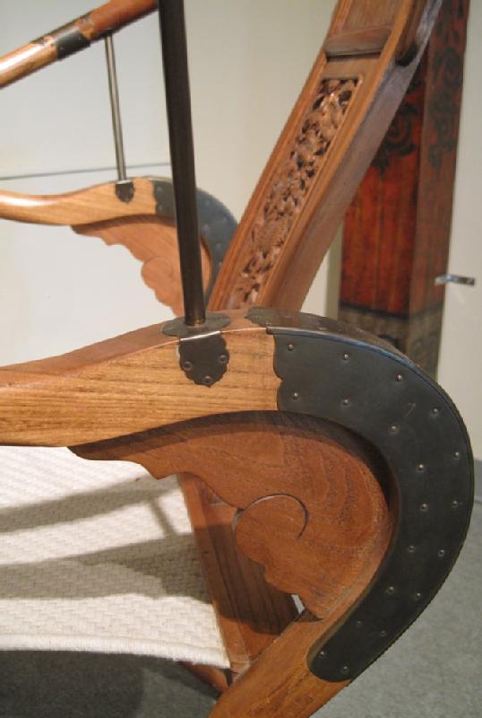 Chinese Horseshoe-Back Folding Arm Chair