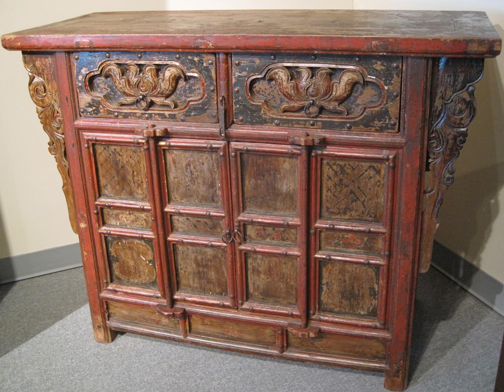 Antique Chinese Locking Cabinet