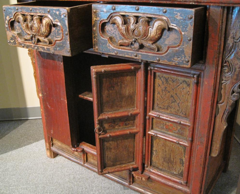 Antique Chinese Locking Cabinet