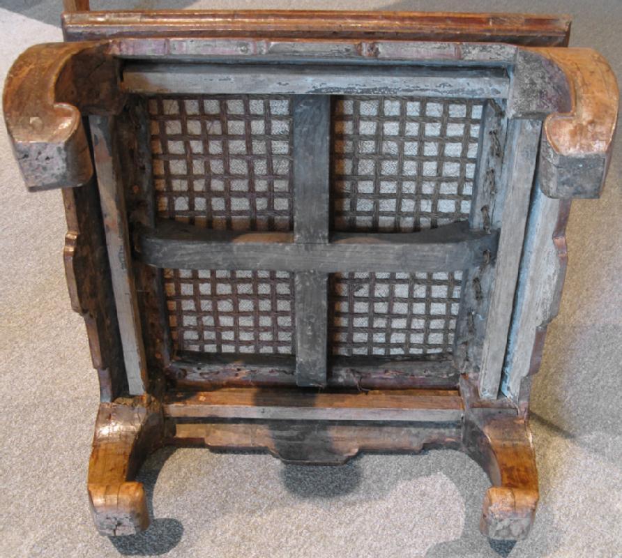 Chinese Square Carved Kang Table