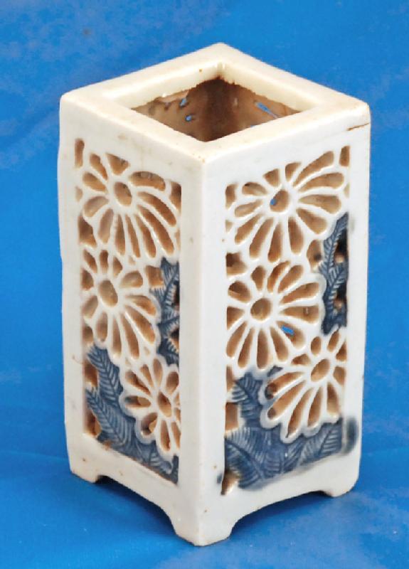 Antique Japanese Fude-Tate Brush Holder
