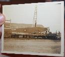1919 WWI Photo of Handley Page fuselage being loaded off a railcar