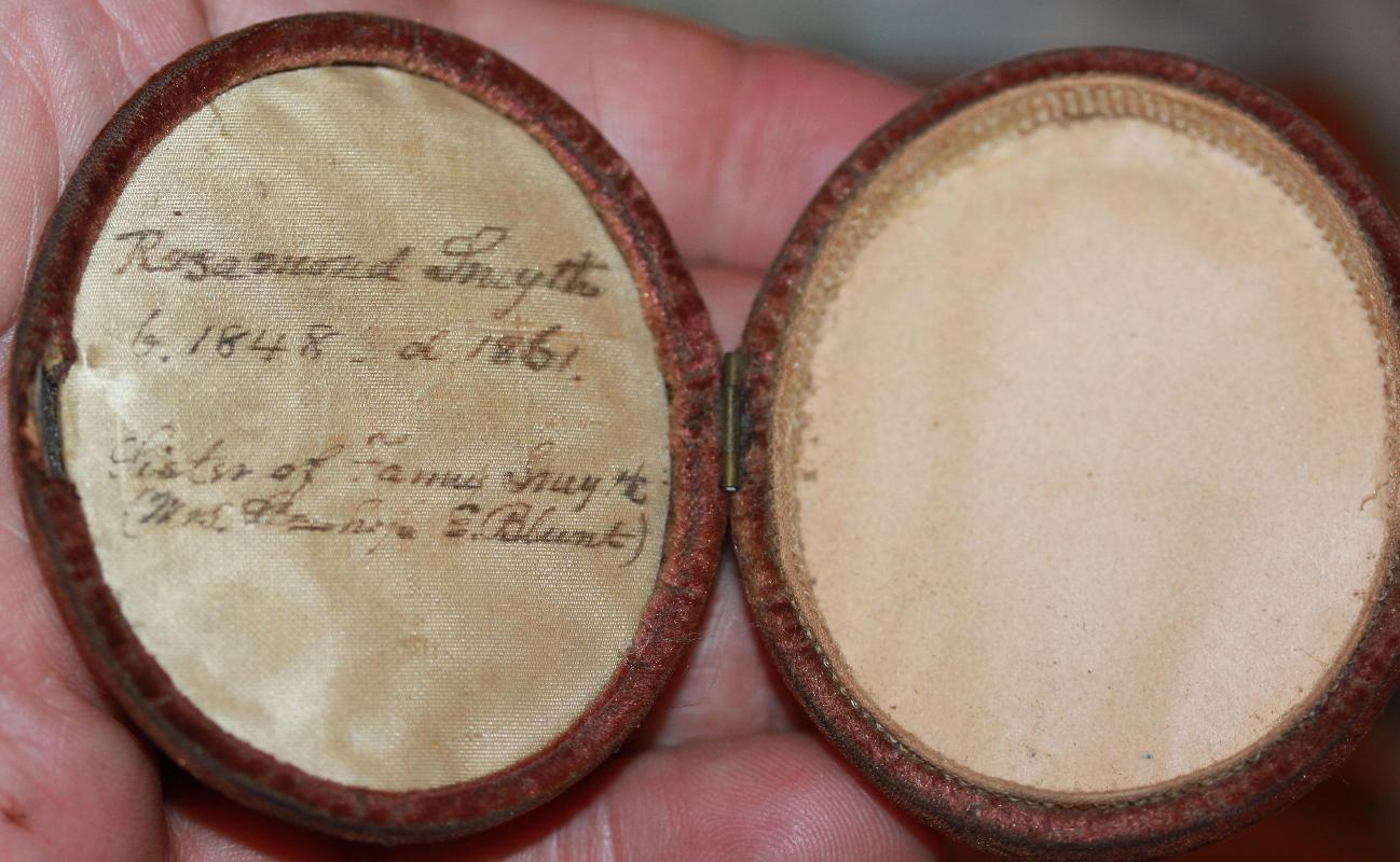 Godfred Miller NY Miniature on Ivory Rosamund Miller 1861 in case