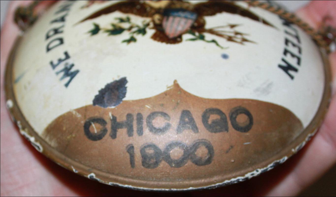 1900 GAR Encampment Canteen Tole with Eagle Chicago from Civil War Vetern