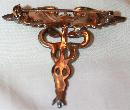 WWII Army Air Medic Sweetheart's Pin Gold wash over sterling
