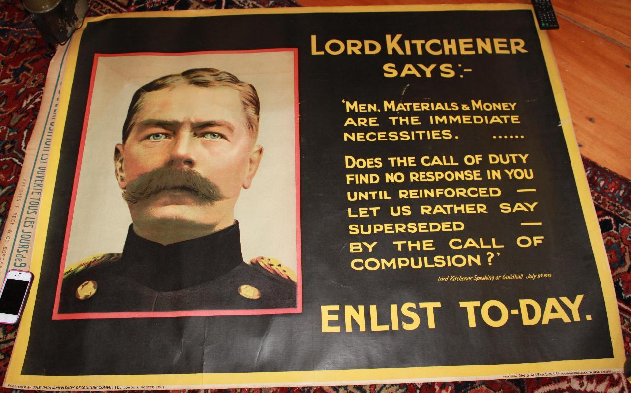 Lord Kitchener WWI Poster