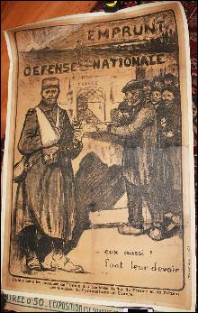 WWI 1915 Poster French Emprunt Defense Nationale Jules Adler artist