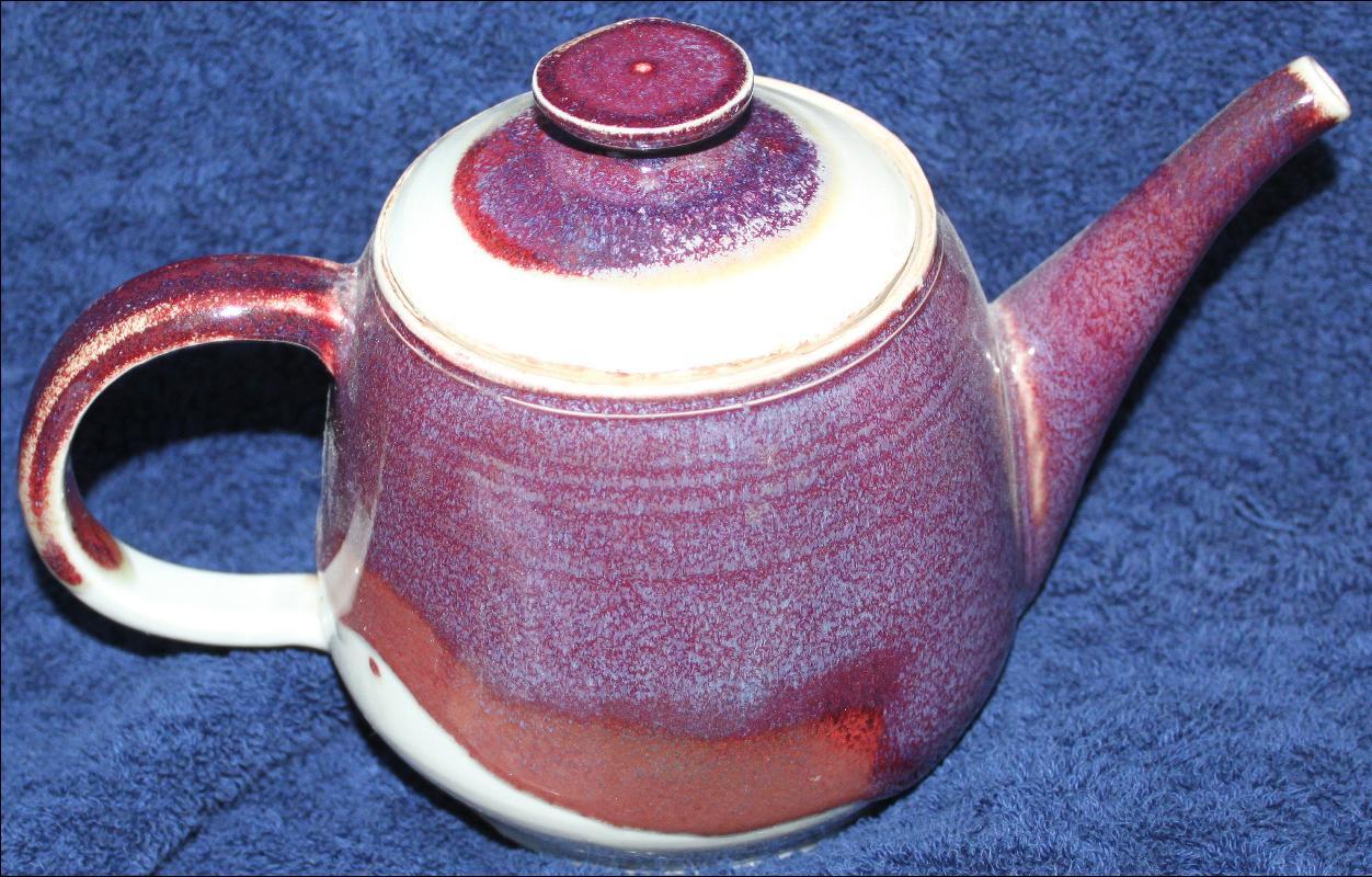 Murray Signed earthenware vintage teapot