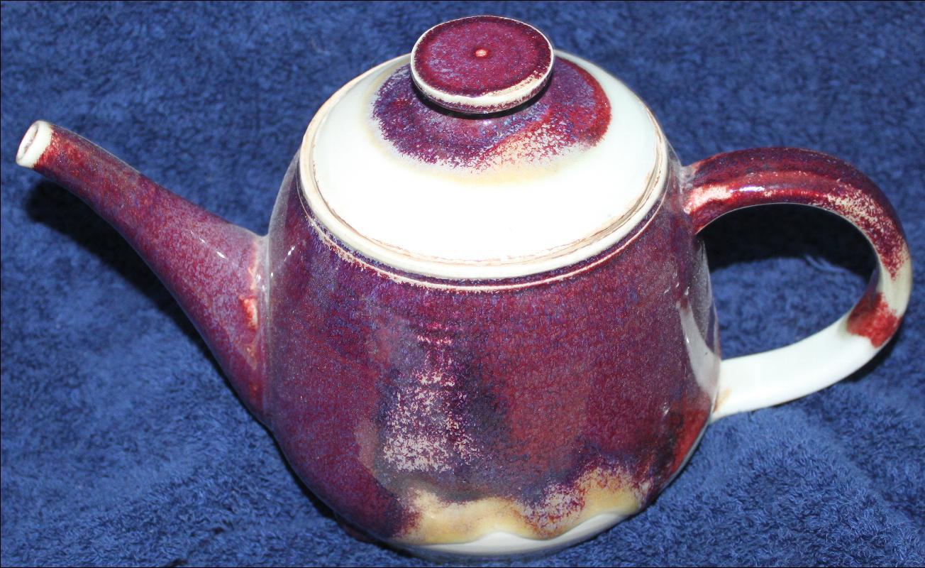 Murray Signed earthenware vintage teapot