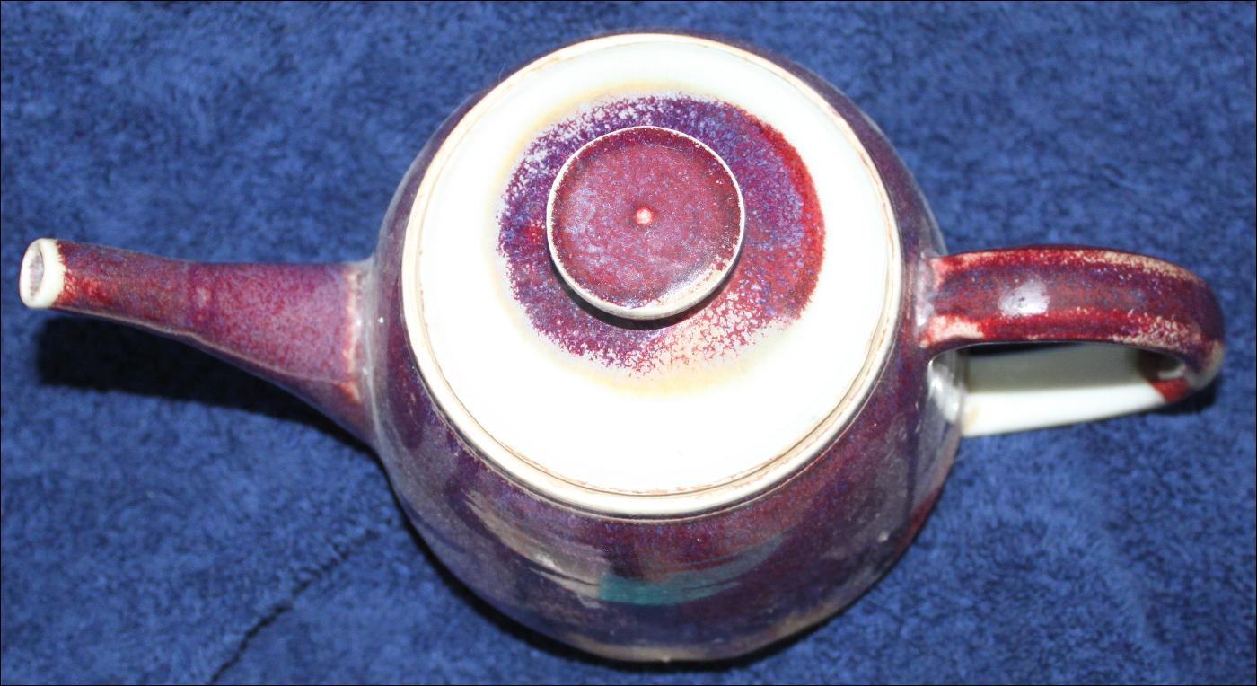 Murray Signed earthenware vintage teapot