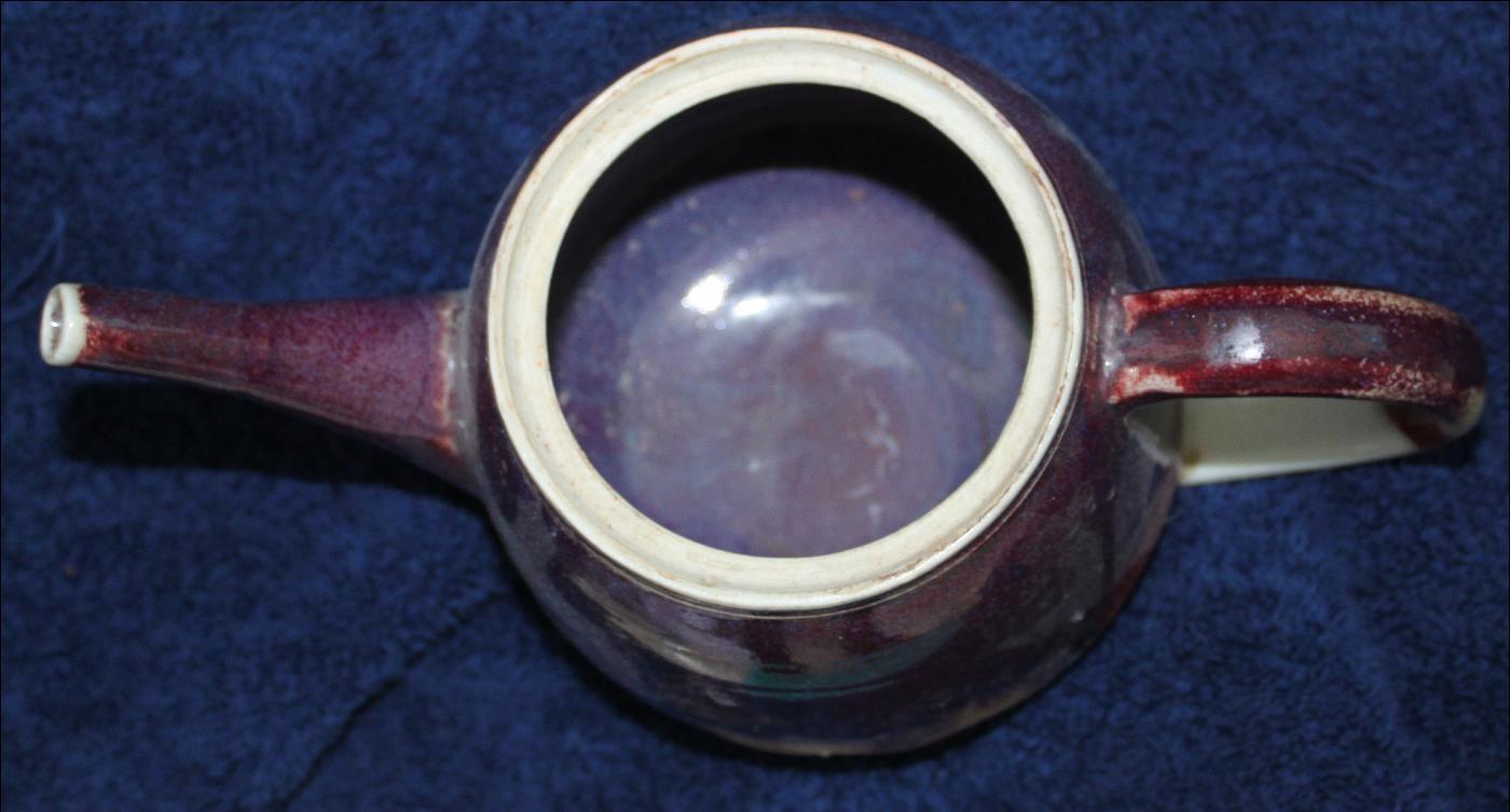 Murray Signed earthenware vintage teapot