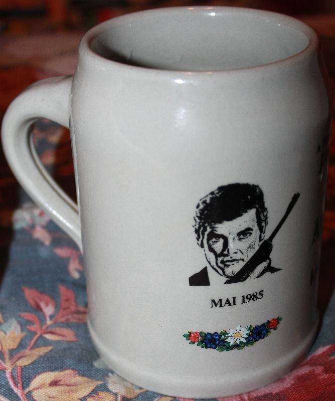 James Bond 007 A view to a Kill Opening night German Beer Mug Mai 1985