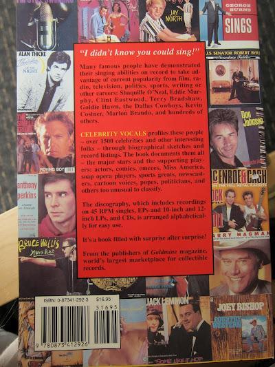 Goldmine's Celebrity Vocals: Attempts At Musical Fame From 1500 Major Stars and Supporting Players