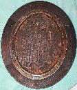 First Lady Francis Cleveland Tricora sunflower Corset Advertisementin frame