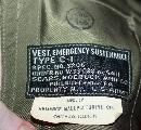 WWII Army Air Force Type C1 3206 Pilots Survival Vest unused, from special forces soldier