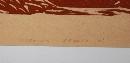 Sleeping Beauty Larson Dogs Asleep Woodblock Art Proof