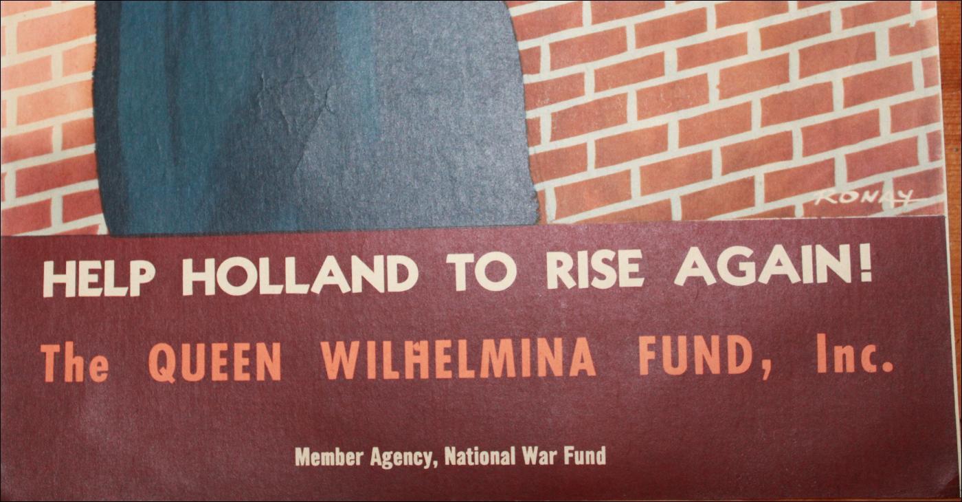 WWII Poster Hollan soldier blinfolded for firing squad