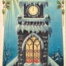 Christmas embossed postcard, H. Wessler, 1910