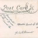 Vintage Valentine postcard, female with card, Whitney Made Worcester Mass