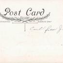 Vintage embossed Valentines postcard, little boy with candy and flowers, Whitney Made Worcester Mass