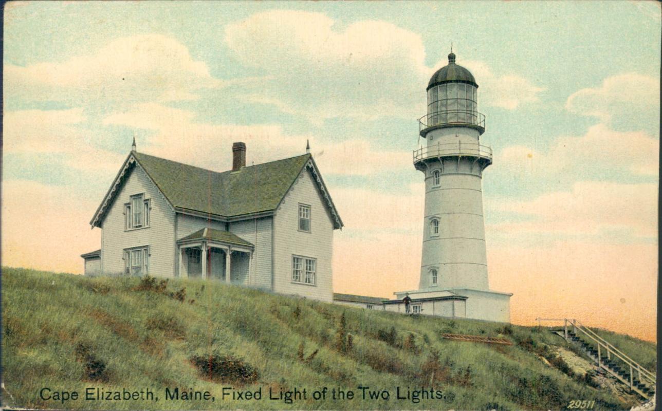 Vintage postcard, Cape Elizabeth
