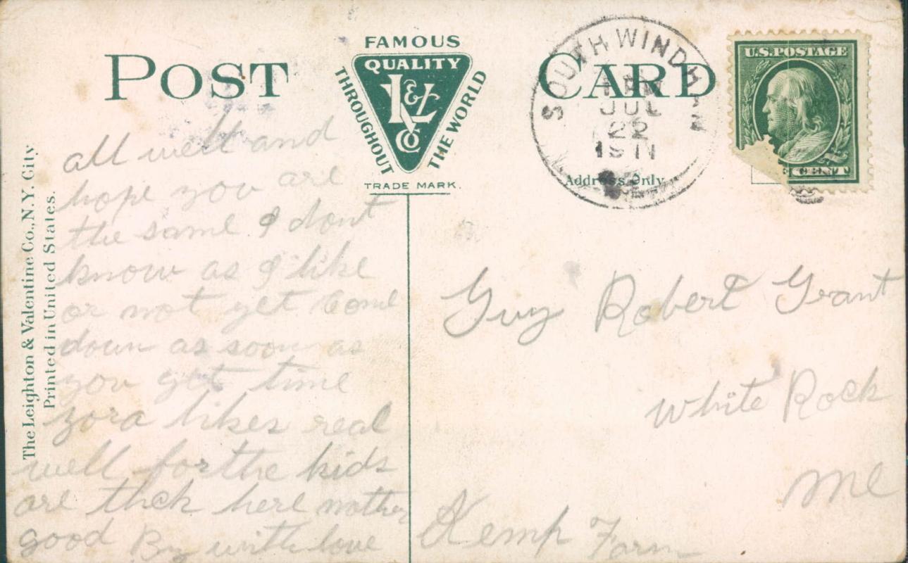 Vintage postcard, Cape Elizabeth