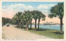 Vintage postcard, South Beach Street, Daytona Florida, Florida Artistic Series