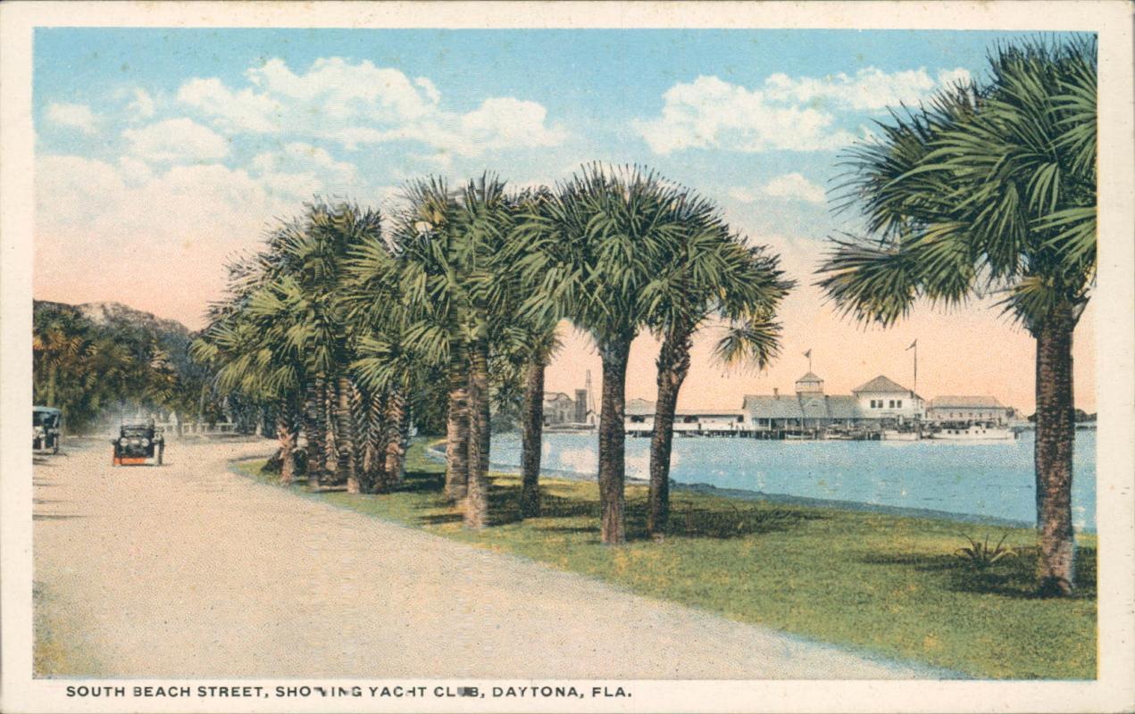Vintage postcard, South Beach Street, Daytona Florida, Florida Artistic Series
