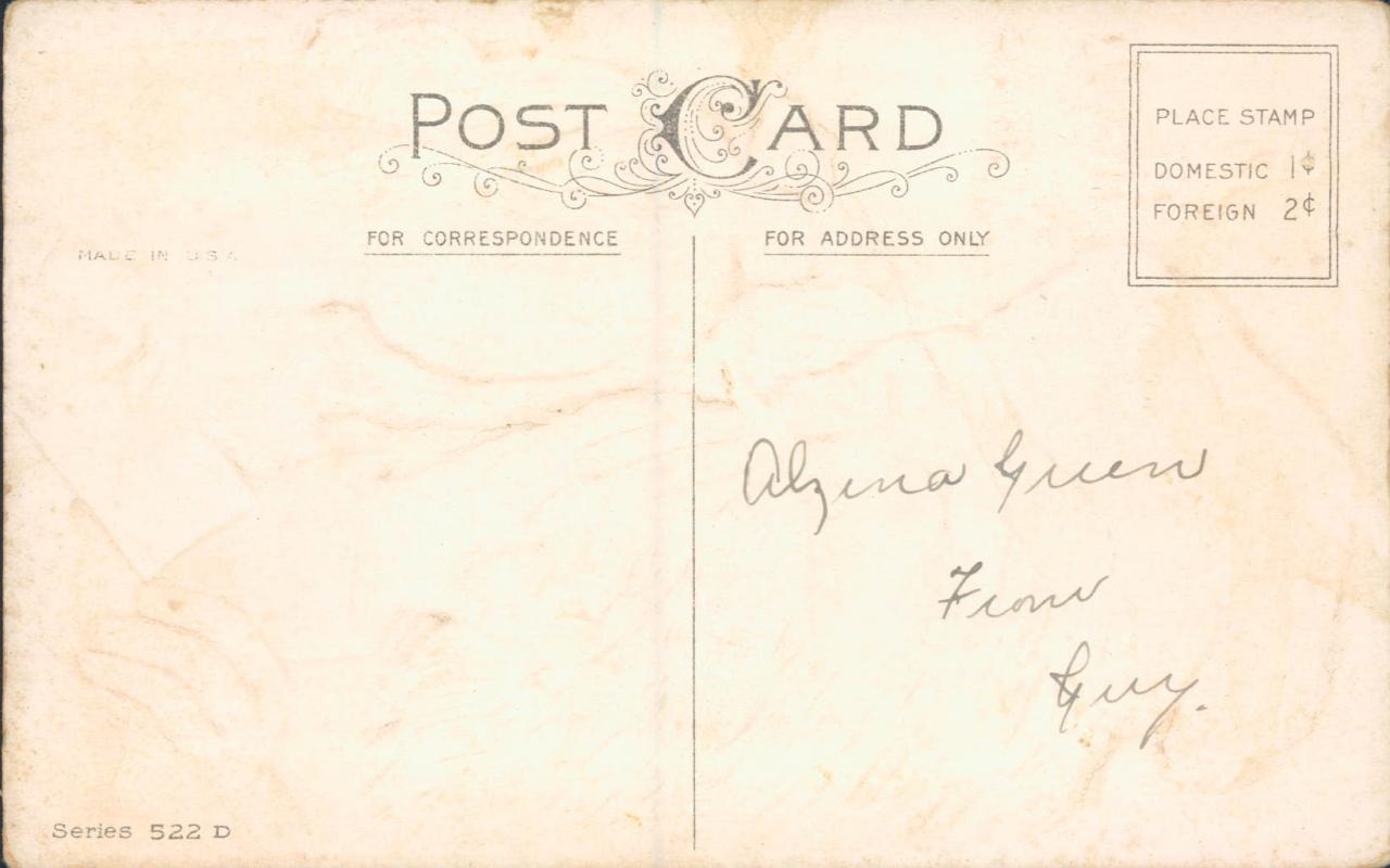 Vintage embossed postcard, Santa's promise, Stecher Lithograph Co.