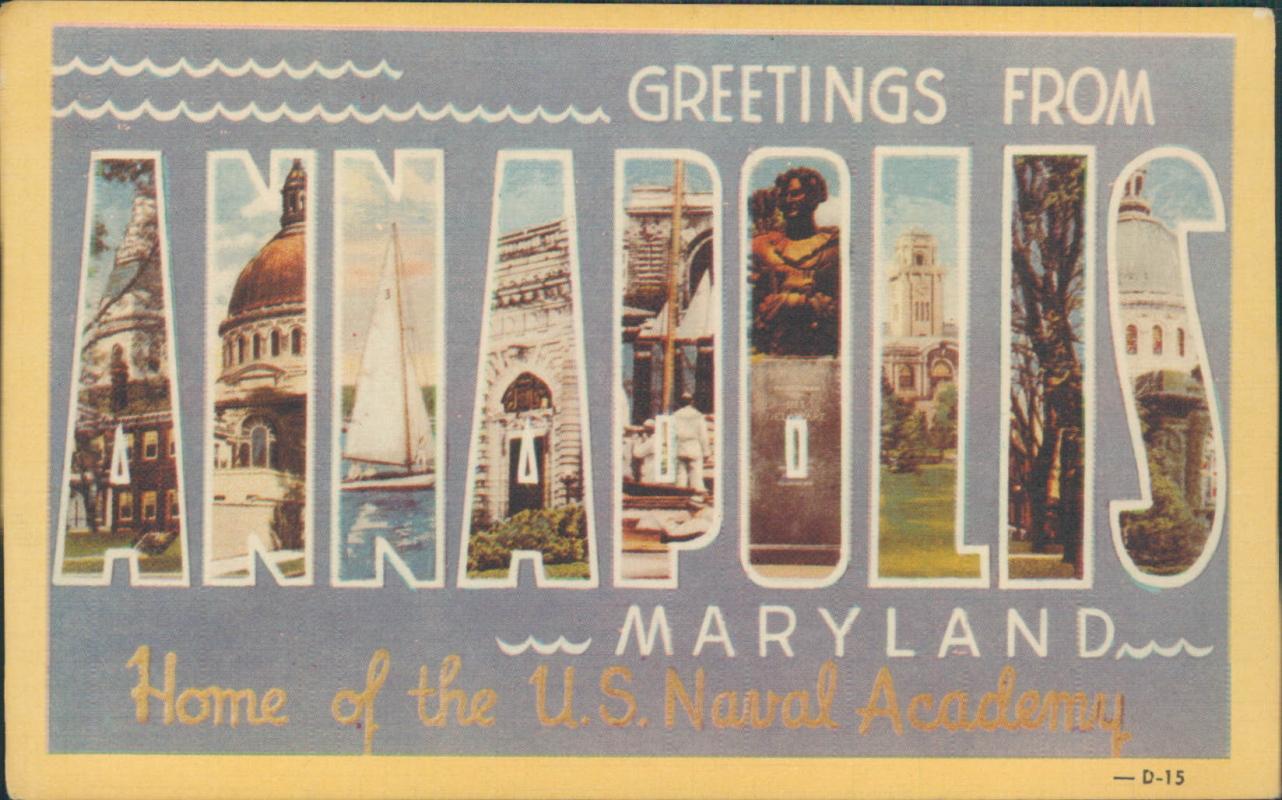 Vintage postcard, Annapolis, Maryland