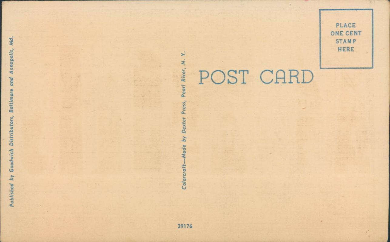 Vintage postcard, Annapolis, Maryland