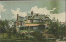Mount Desert reading Room Eastern Yacht Club Bar Harbor Maine Postcard