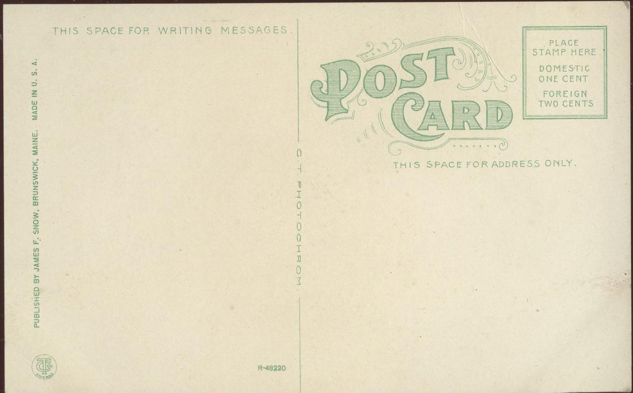 Eastern Yacht Club Bar Harbor Maine Pier Postcard